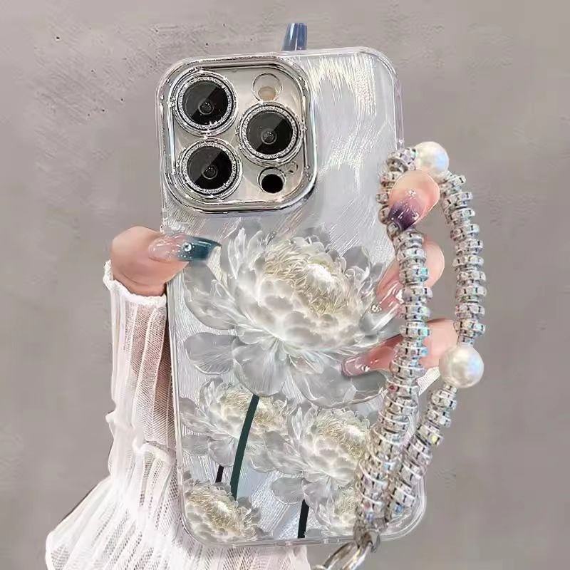 Lotus GlowSkin™ iPhone Case - Silky-Soft Full-Body Armor with Sparkle Dust & Precision Buttons