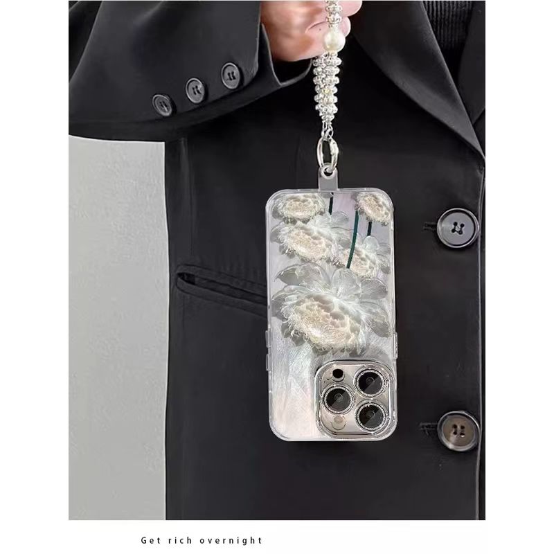 Lotus GlowSkin™ iPhone Case - Silky-Soft Full-Body Armor with Sparkle Dust & Precision Buttons