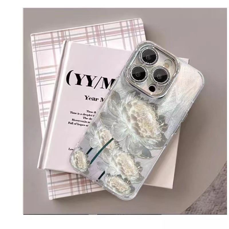 Lotus GlowSkin™ iPhone Case - Silky-Soft Full-Body Armor with Sparkle Dust & Precision Buttons