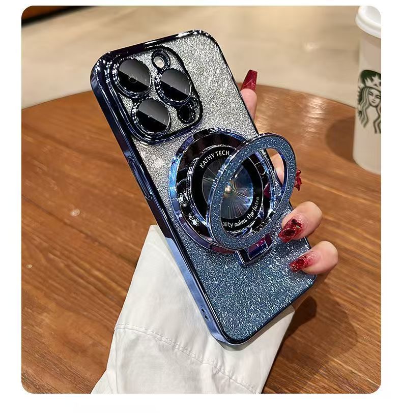 MAGFLIP PRO: Magnetic Stand Case with Interchangeable Glitter & Military Protection