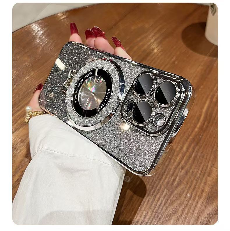 MAGFLIP PRO: Magnetic Stand Case with Interchangeable Glitter & Military Protection