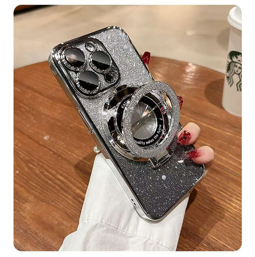 MAGFLIP PRO: Magnetic Stand Case with Interchangeable Glitter & Military Protection