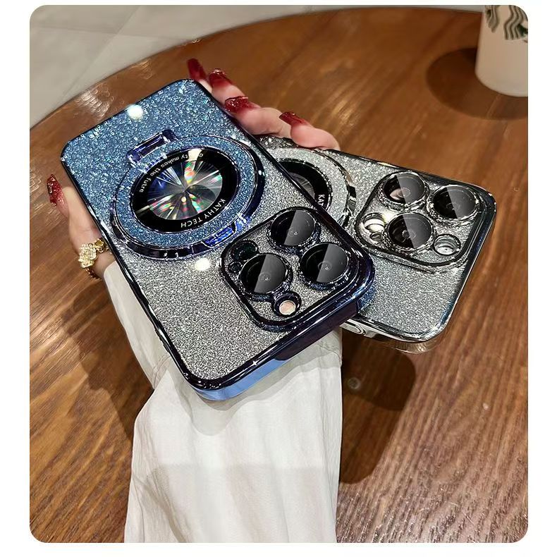 MAGFLIP PRO: Magnetic Stand Case with Interchangeable Glitter & Military Protection