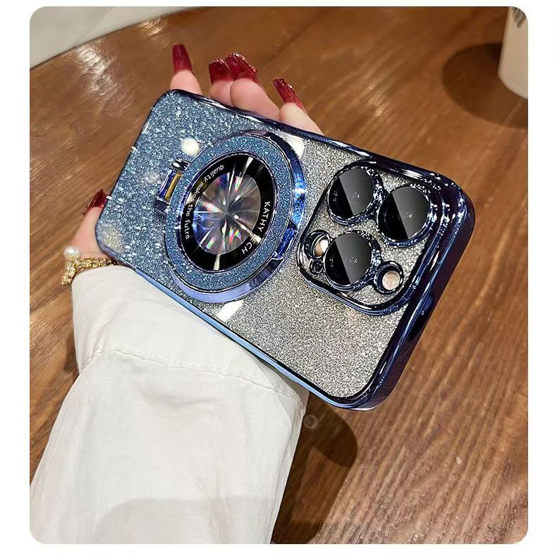 MAGFLIP PRO: Magnetic Stand Case with Interchangeable Glitter & Military Protection