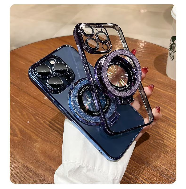 MAGFLIP PRO: Magnetic Stand Case with Interchangeable Glitter & Military Protection